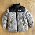 The North Face 700 puffer jacket grey black nuptse style