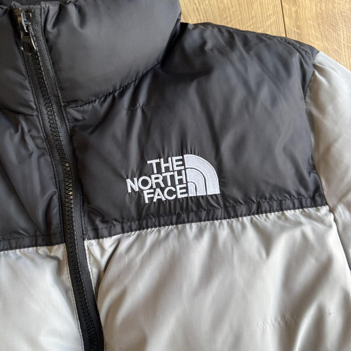 The North Face 700 puffer jacket grey black nuptse style