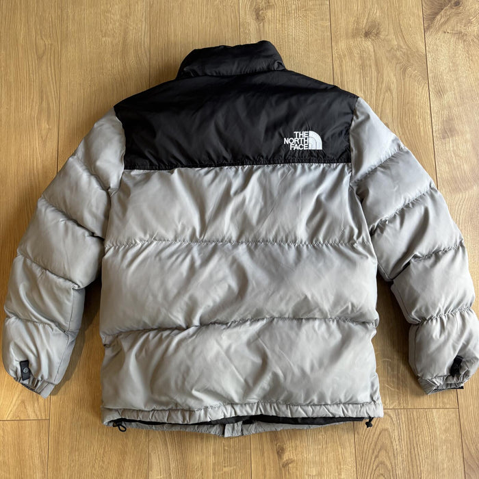 The North Face 700 puffer jacket grey black nuptse style