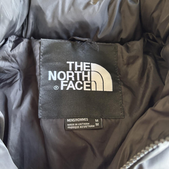 The North Face 700 puffer jacket grey black nuptse style