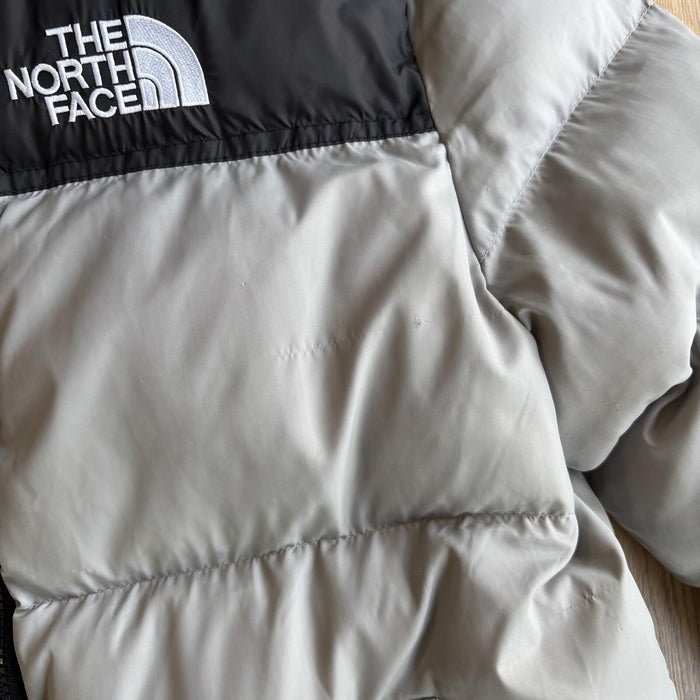 The North Face 700 puffer jacket grey black nuptse style