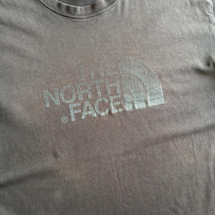 The North Face Centre Logo T Shirt Charcoal Grey Outdoor Streetwear M