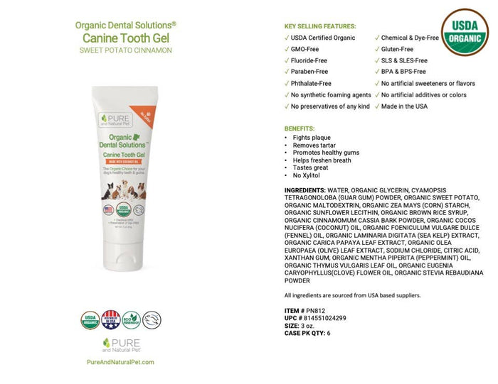 Tooth Gel for Dogs - Organic Dental Solutions®WellnessFound My Animal