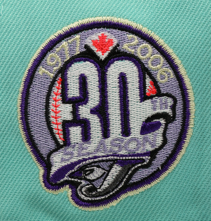 TORONTO BLUEJAYS (MINT) (30TH ANNIVERSARY) NEW ERA 59FIFTY FITTED (LAVA UNDER VISOR)