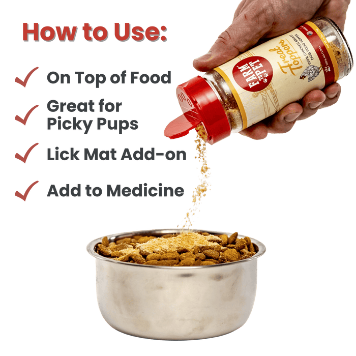 Treat Topper Chicken Dog Food Topper | Healthy Meal Supplement for DogsDog TreatsFound My Animal