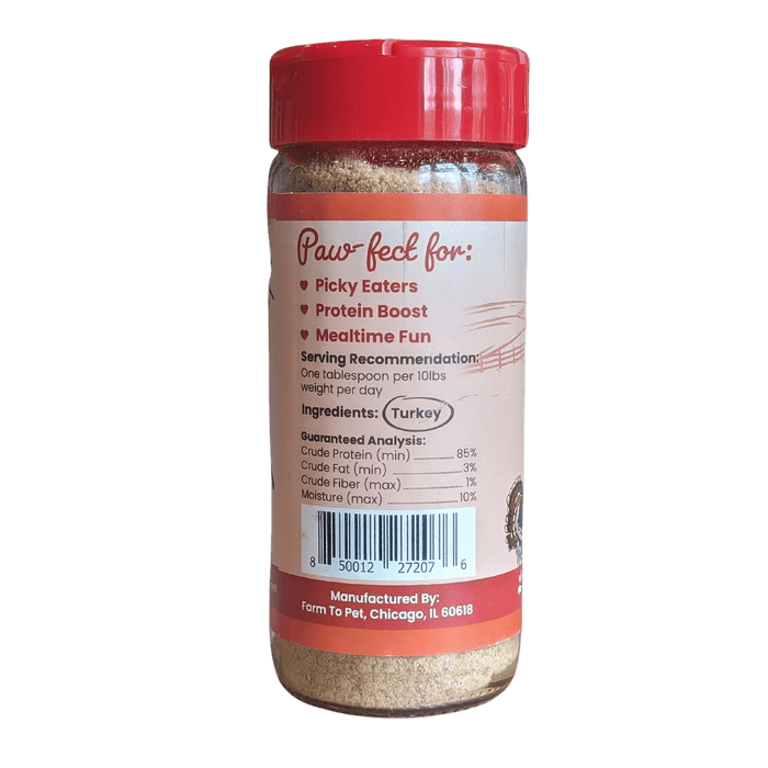 Treat Topper Turkey Dog Food Topper | Healthy Meal Supplement for DogsDog TreatsFound My Animal