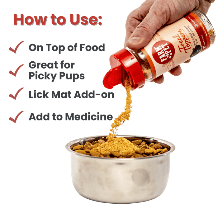 Treat Topper Turkey Dog Food Topper | Healthy Meal Supplement for DogsDog TreatsFound My Animal