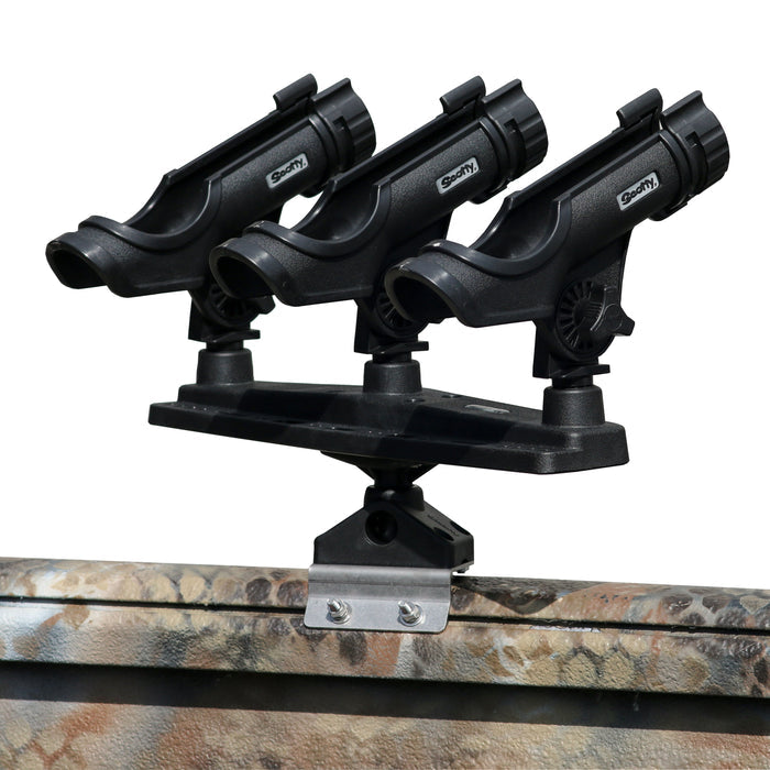 Tripple Rod Holder With Carriage Bolt Bracket