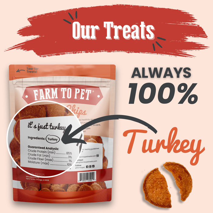 Turkey Chips for Dogs | All-Natural Single-Ingredient Healthy Dog TreatsDog TreatsFound My AnimalValue 12oz
