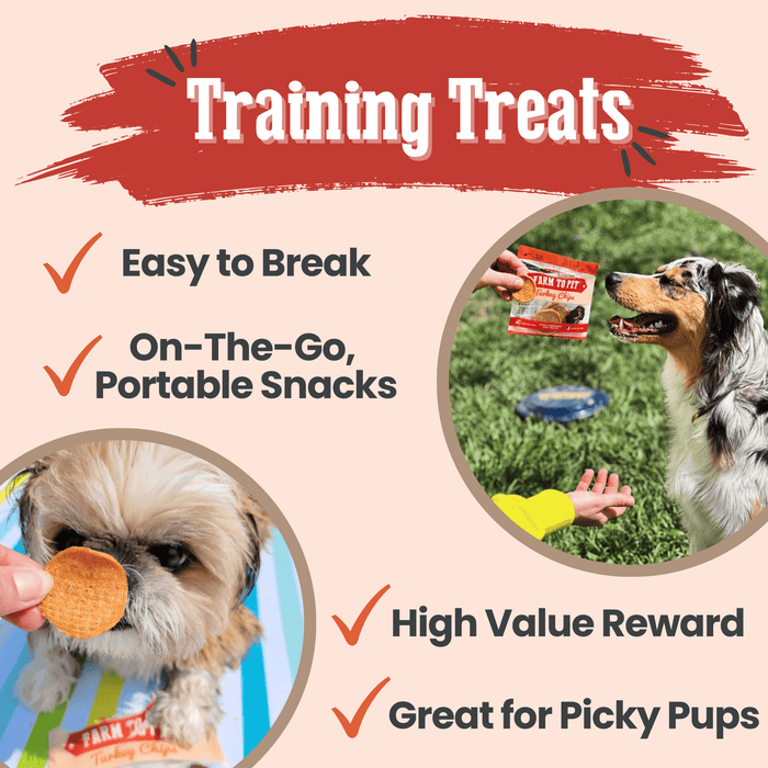 Turkey Chips Snack Pack Bundles | Low Allergen Treats for TrainingDog TreatsFound My Animal6 Pack
