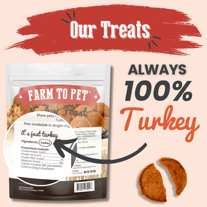 Turkey Feast ChipsDog TreatsFound My Animal