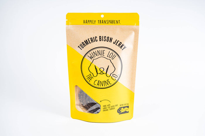 Turmeric Bison Jerky - Winnie Lou - The Canine CompanyDog TreatsFound My Animal