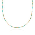 Turquoise Beaded Woven Necklace