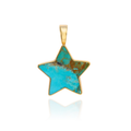 Turquoise Star Charm - Large