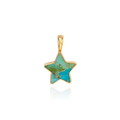 Turquoise Star Charm - Medium