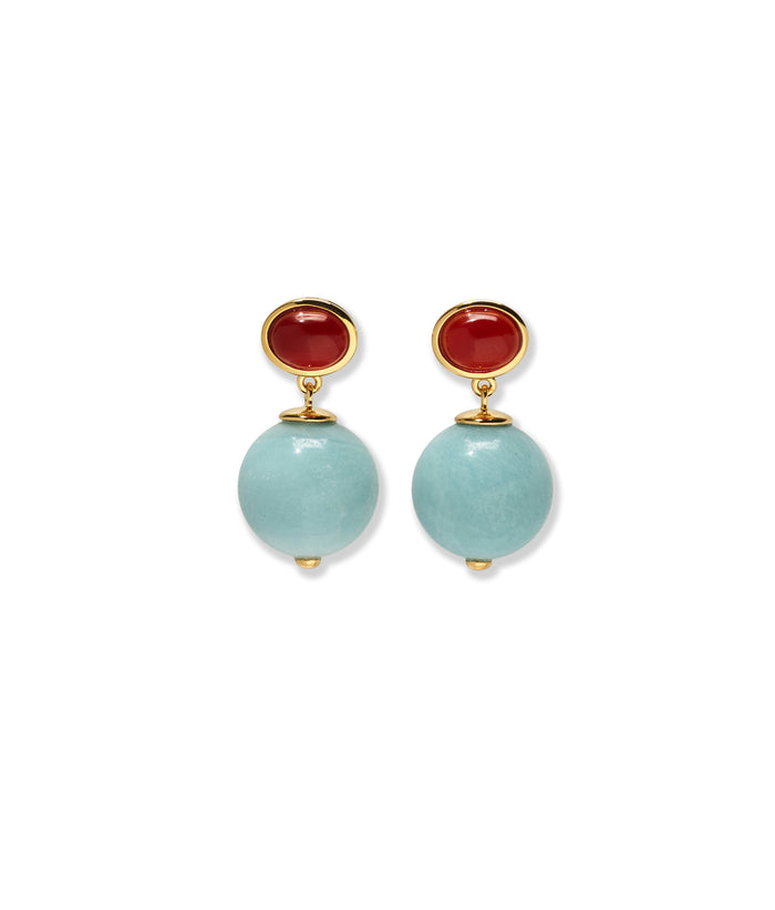Umbria Earrings in Amazonite