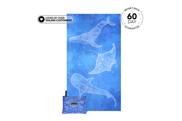 Underwater Magic - Recycled Sand Free Beach Towel