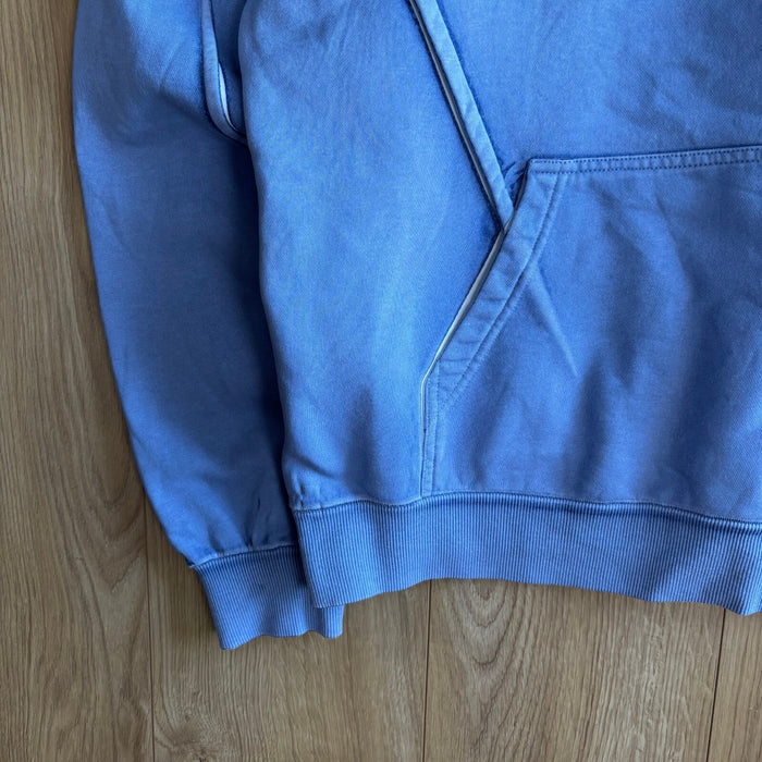 Unknown London Mainline Hoodie Blue Oversized Graphic Pullover Size L