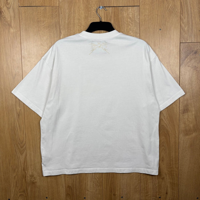 Unknown London Oversized Boxy Heavyweight Graphic T Shirt White Medium