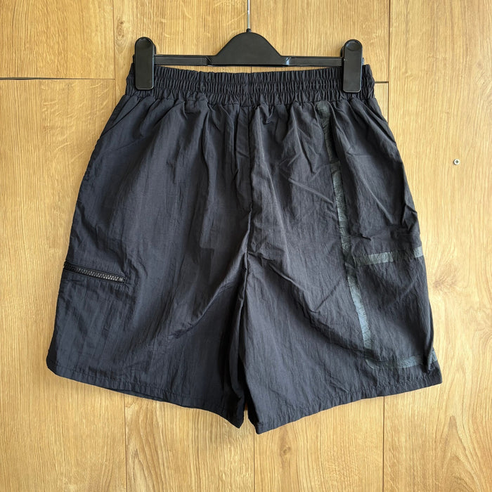 Unknown Mainline Collection Tech Shorts Black Utility Zip Shorts Size M