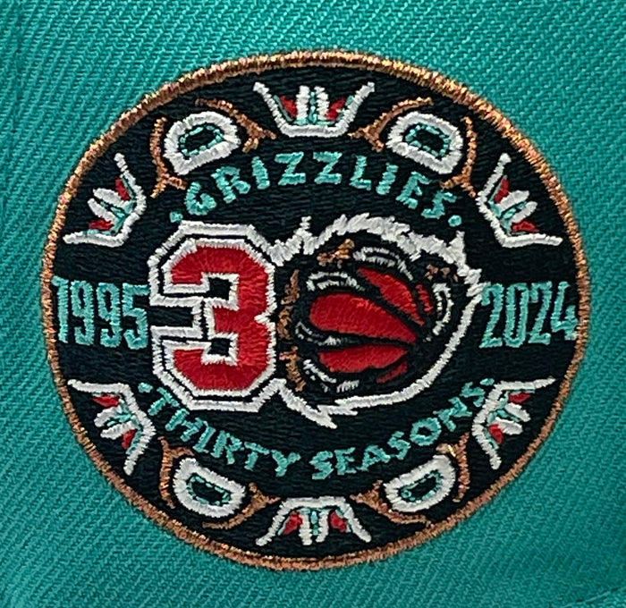 VANCOUVER GRIZZLIES (TEAL) (30TH ANNIVERSARY) NEW ERA 59FIFTY FITTED