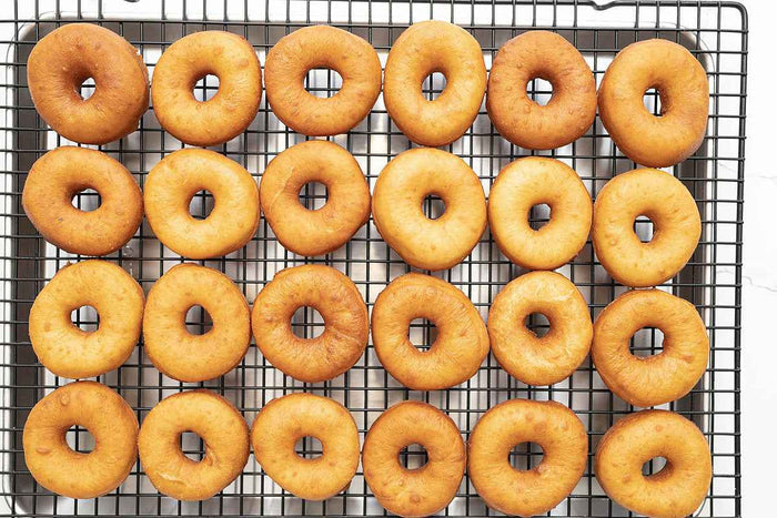 Vanilla Glazed Funfetti Donuts by Crumble Crate
