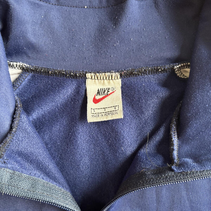 Nike Vintage Track Jacket Navy White Swoosh Full Zip