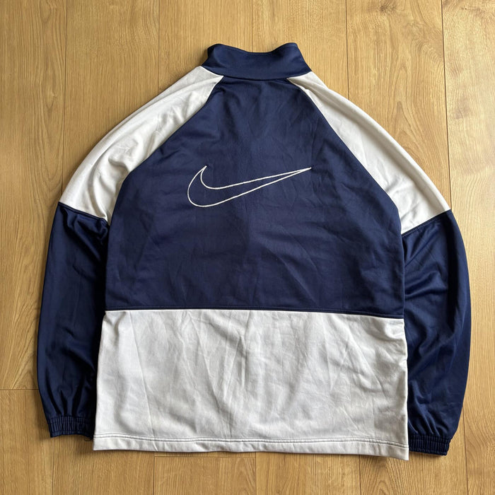 Nike Vintage Track Jacket Navy White Swoosh Full Zip