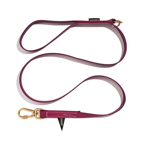 Water Resistant Standard 5ft Leash, Berry | Found My AnimalStandard 5ft LeadsFound My AnimalM