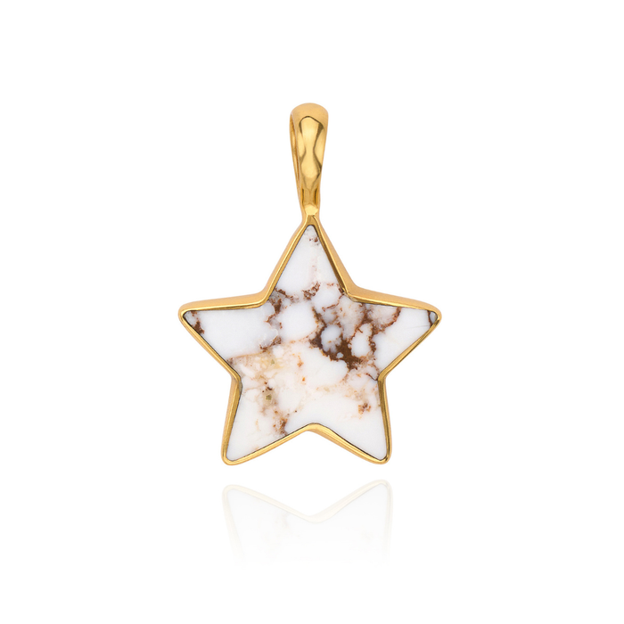 White Buffalo  Star Charm - Large