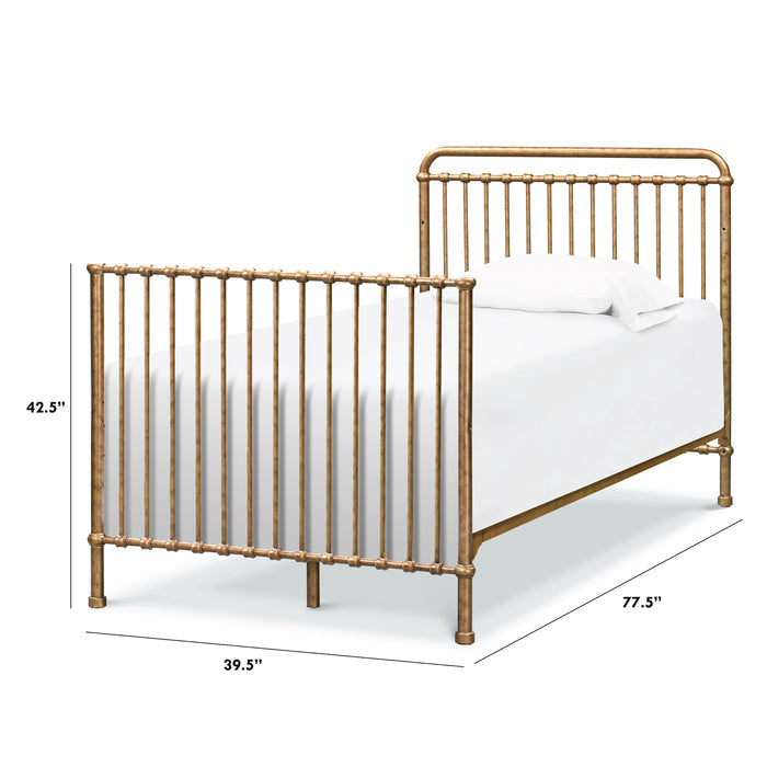 M15389VG,Namesake,Twin Size Conversion Kit for Winston Mini Crib in Vintage Gold