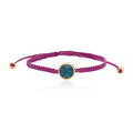 Woven Apatite Bracelet - Magenta