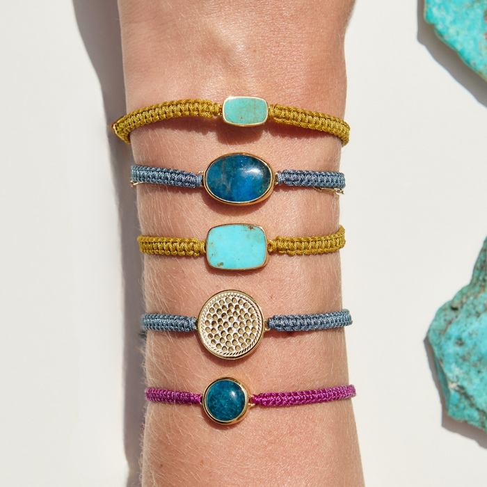 Woven Apatite Bracelet - Magenta