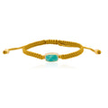 Woven Mini Turquoise Bracelet - Yellow
