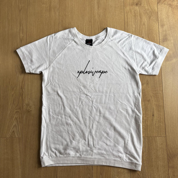 Xplosiveape Short Sleeve Sweatshirt White Script Logo XL
