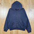 Yeezy Gap Double Layer Zip Hoodie Dark Blue Heavyweight Size L