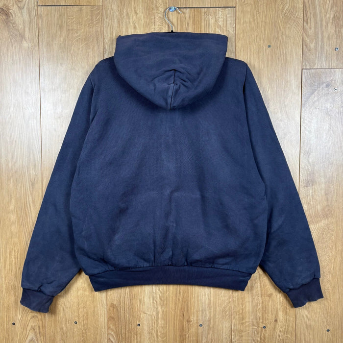 Yeezy Gap Double Layer Zip Hoodie Dark Blue Heavyweight Size L